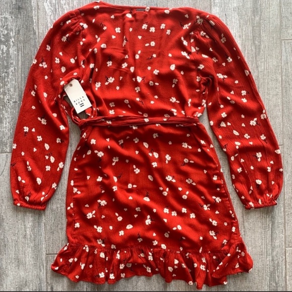 🔥🔥BILLABONG - LOVIN YOU LONG SLEEVE WRAP DRESS🔥🔥 - Picture 8 of 9